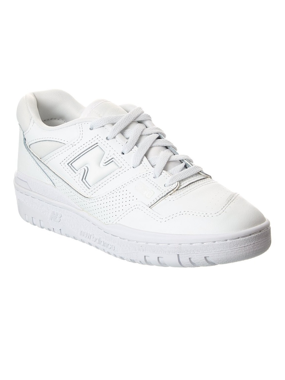New Balance Men’s White Leather Low-Top Sneaker